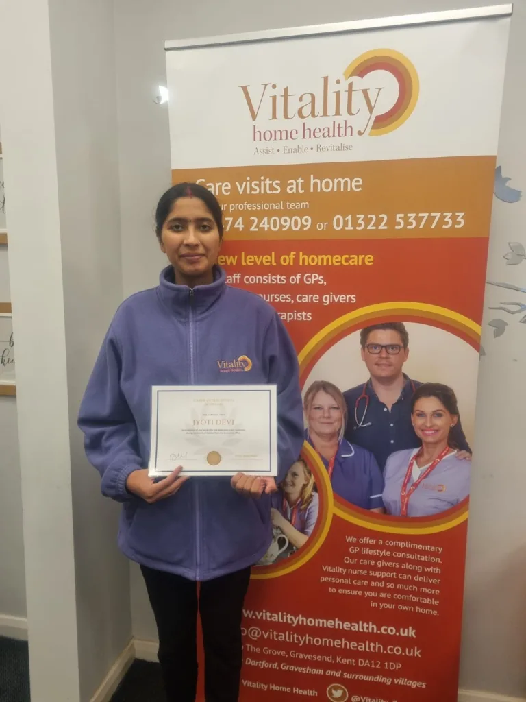 Jyoti - Carer of the month - Gravesend
